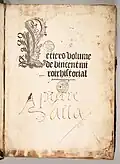Ex-libris manuscrit de Pierre Sala