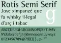 Rotis semi-serif.