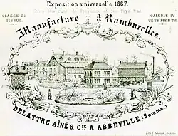 Carte de visite créée pour l'Exposition.
