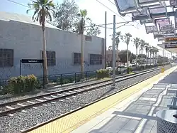 Plateforme en direction de Culver City.