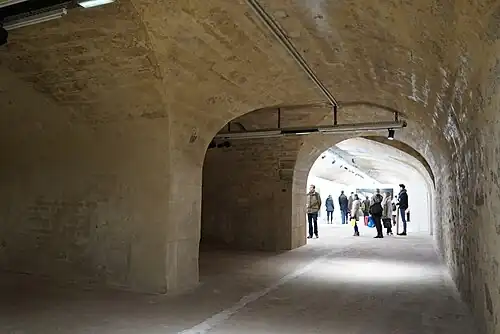 Espace d'exposition du sous-sol.