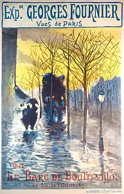 Affiche pour exposition chez le Brac de Boutteville, avril 1897.