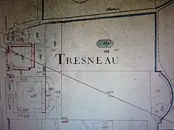 Sur le cadastre napoléonien de 1819 ne figure plus que l'emplacement du château.