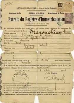 Numérisation d'un registre.