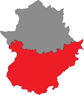 Carte de la circonscription.