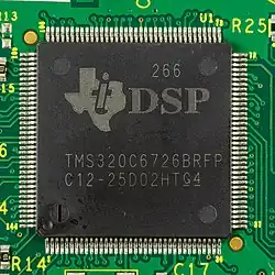 Description de l'image Extron DMP 128 - subboard 20-947-01LF - Texas Instruments TMS320C6726BRFP-6531.jpg.