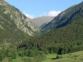 Entrée de la vallée d'Eyne.