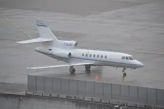 Le Falcon 50 photographié près de neuf mois avant son accident.