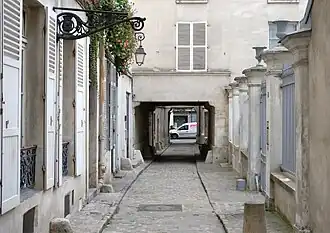 Le passage vu en direction de la rue Saint-Paul.