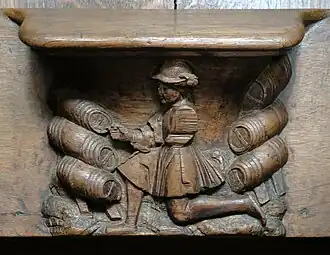 Image d'un métier : vigneron ou marchand de vin.