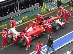 Photographie de la monoplace de Felipe Massa au Grand Prix automobile d'Australie 2011