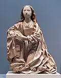 Vierge de l'Annonciation, albâtre peint (Louvre, RF1384).