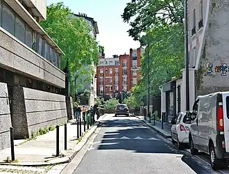 Partie sud, en direction du boulevard Kellermann.