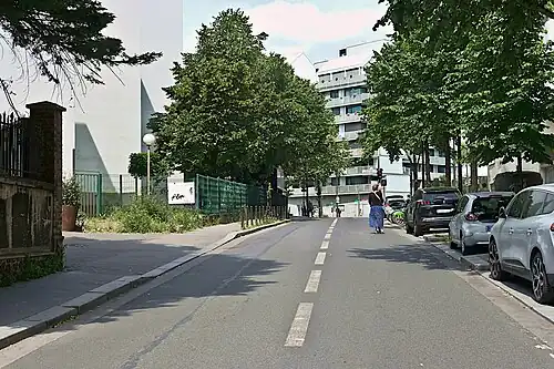 Vers le boulevard Davout.