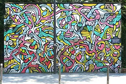 Exemple d'art urbain.