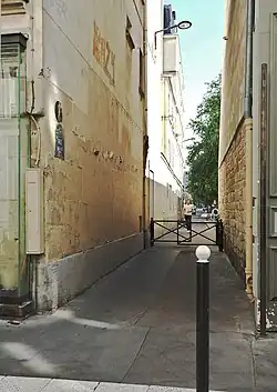 La rue Pelée vue de la rue Saint-Sabin.