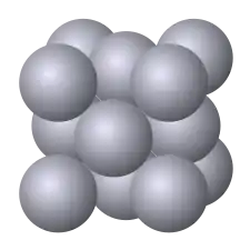 Cubique à faces centrées.