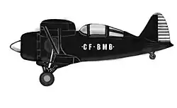 vue en plan de l’avion