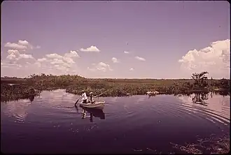 Vue du Tamiami Canal en 1972.