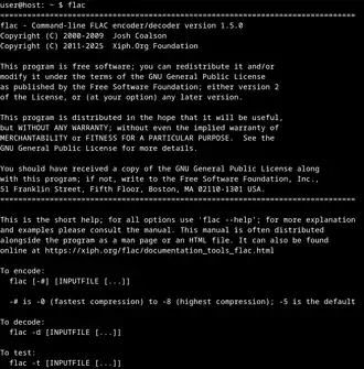 Description de l'image FLAC 1.5.0 screenshot.webp.