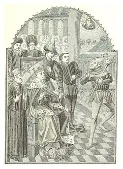 1887 d'après une miniature d'une bible en français du XVe siècle