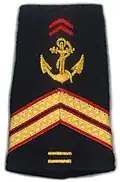 Fourreau d'épaule de sergent des troupes de marine