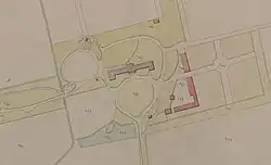 Survol de la chartreuse de Victor Louis en 1829 (cadastre)