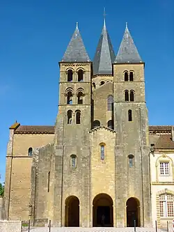 La façade des clochers.
