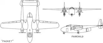 vue en plan de l’avion