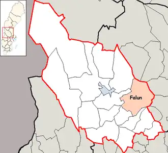 Localisation de Falun