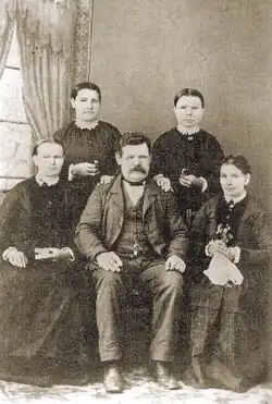 Famille de migrants du Valais à San Jerónimo Norte, province de Santa Fe, v. 1865.