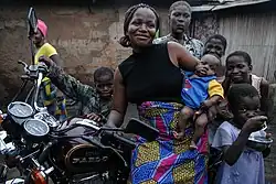 Famille à Porto-Novo en 2010.