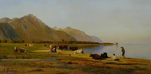 Les Pâturages de Noville (1867), collection particulière.