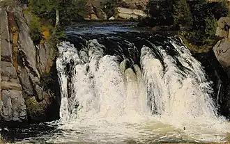 Chute d'eau, 1877, huile sur toile, Ateneum Helsinki