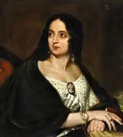 Portrait de l'écrivain Fanny Lewald, 1851.
