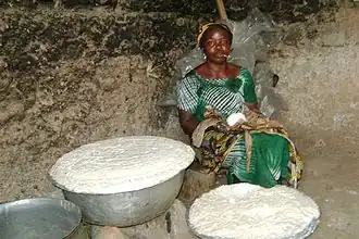 Préparation de la pâte.