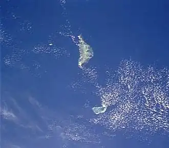 Image satellite du groupe Farquhar.