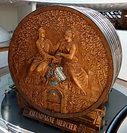 Le foudre Mercier Epernay.