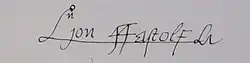 signature de John Fastolf