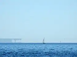 Fata morgana sur la Pointe du Raz de le Phare de la Vieille