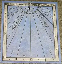 Cadran solaire de l'église Saint-Étienne.