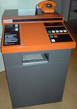 Machine à faxer anglaise Infotec, 1974.