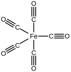 Pentacarbonyle de fer.