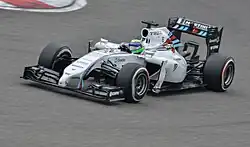 Massa pilote sa Williams blanche.