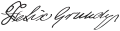 Signature de Felix Grundy