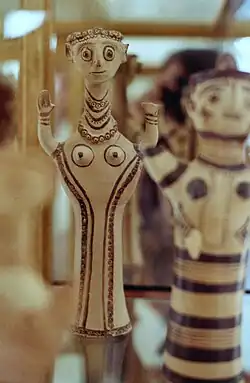 Figurine féminine en terre cuite de Midea, XIIe siècle avant J.-C.