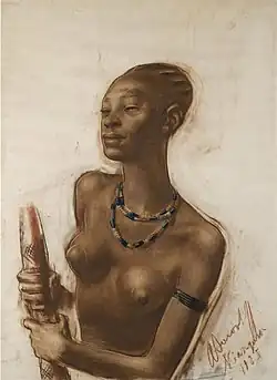 Femme (dessin Alexandre Iacovleff).