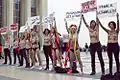 Manifestation des Femen en 2012 à Paris.