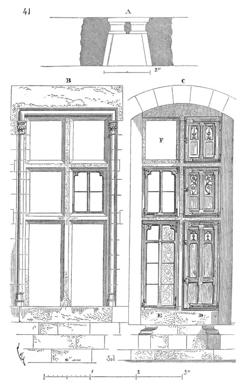 Croisée, château de Pierrefonds (1400)