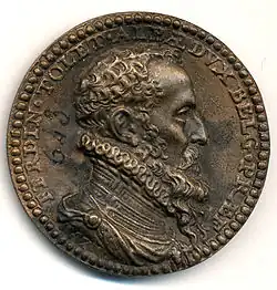 Médaille fondue pour commémorer le succès du Duc d'Albe (1571)